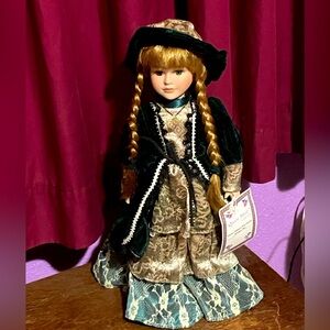 Porcelain Doll, green dresss